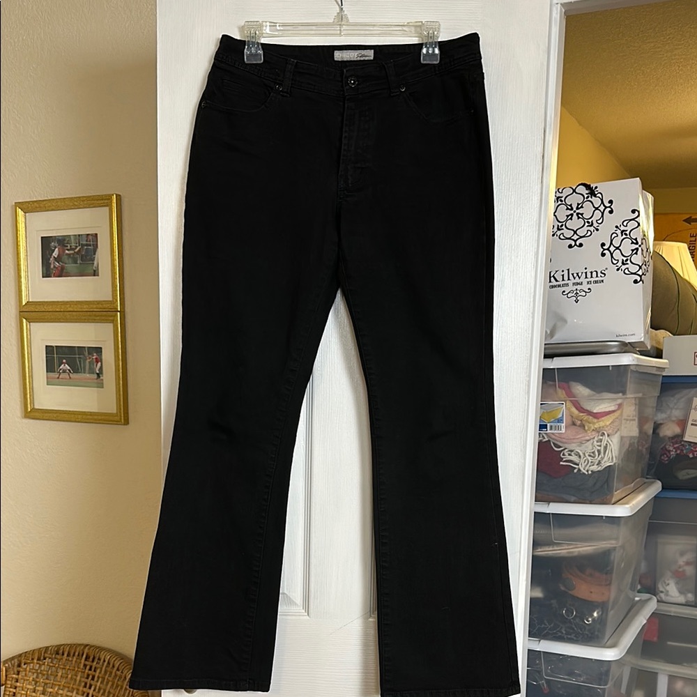 Chico’s Flare Leg Embellished Jeans